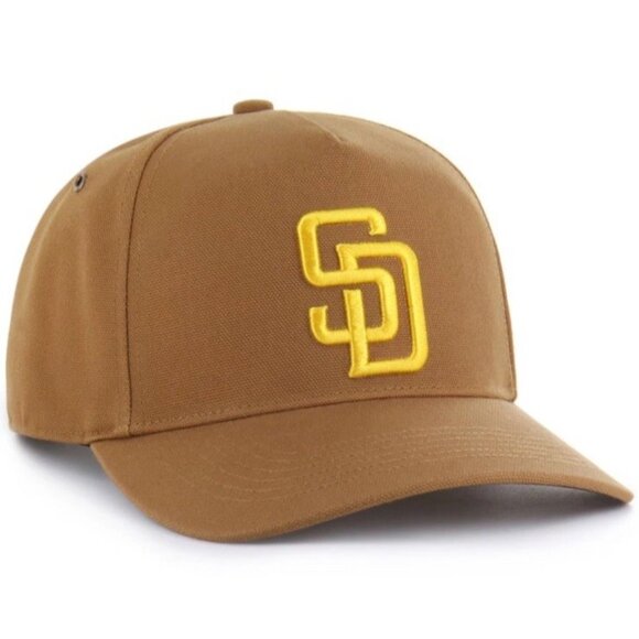 San Diego Padres Carhartt x '47 Hitch Adjustable Snapback Hat Cap Men's Brown - Picture 4 of 7